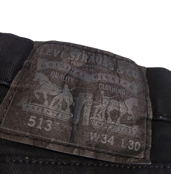 Levi's 513 Men's Size 34 x 30 Black Jeans - Picture 4 of 8